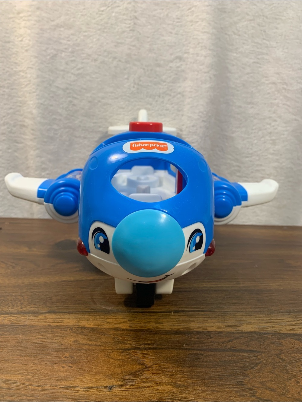 Fisher-Price Little People Blue and White Play Airplane with Friendly Face